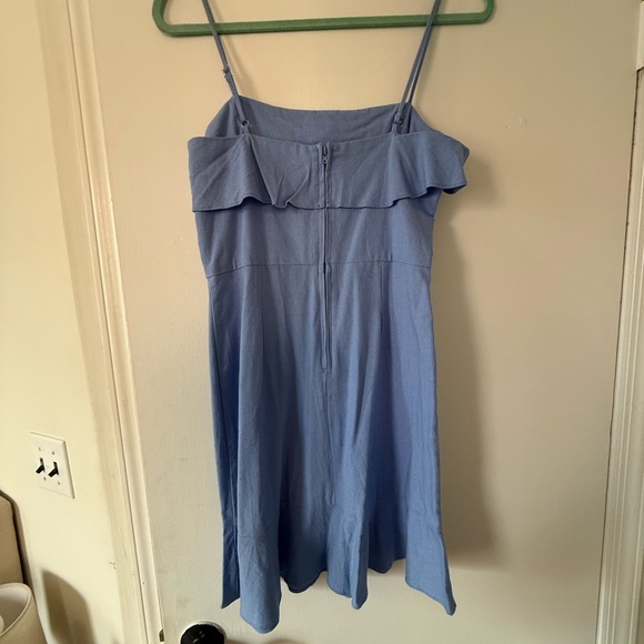 Gianni Bini Sky Blue Dress with Ruffle Straps - Picture 2 of 3